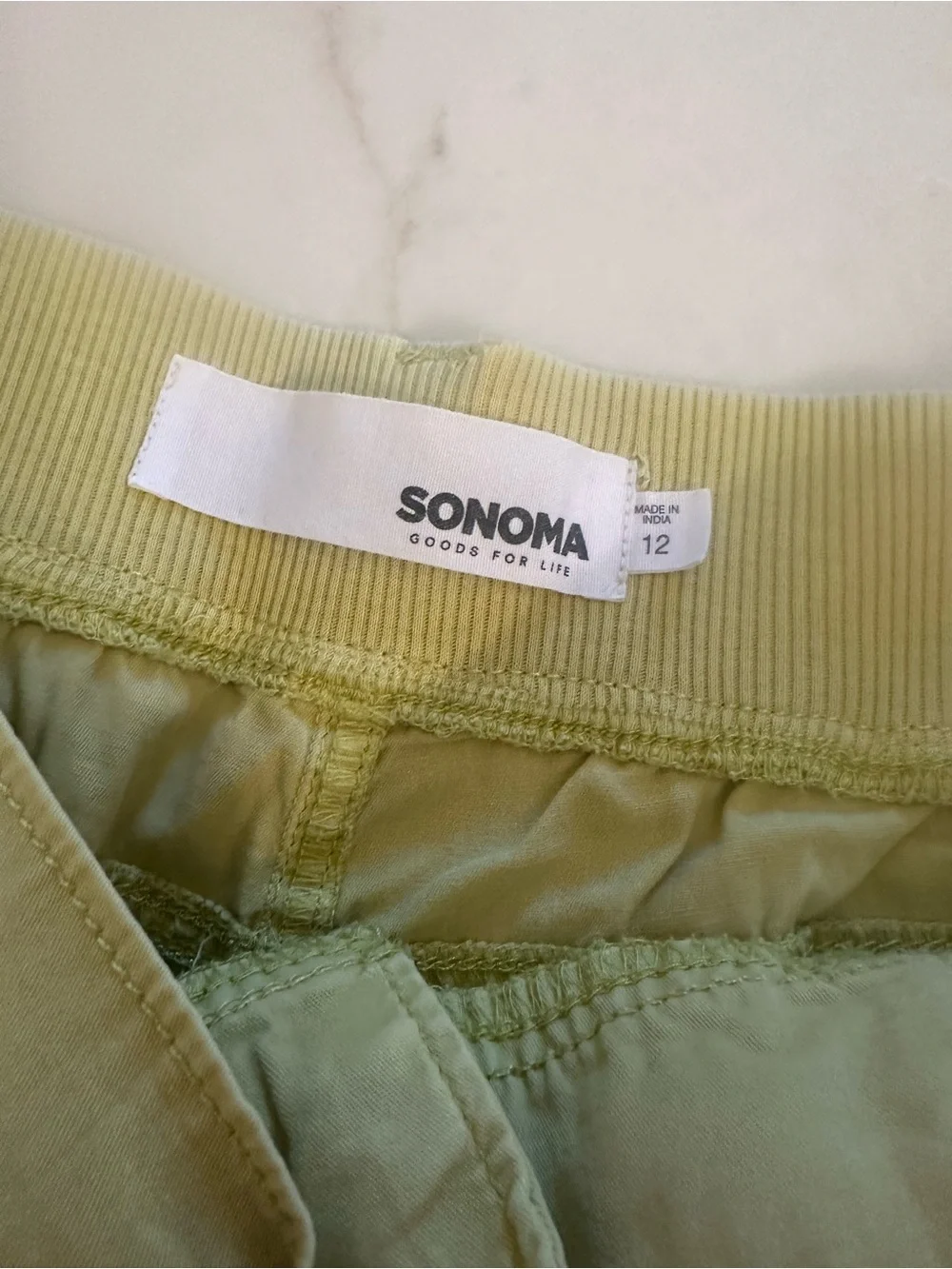 Sonoma Light Yellow Women's Cargo Shorts